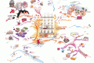Regent Montmartre Hostel Mind Map by Marion Charreau